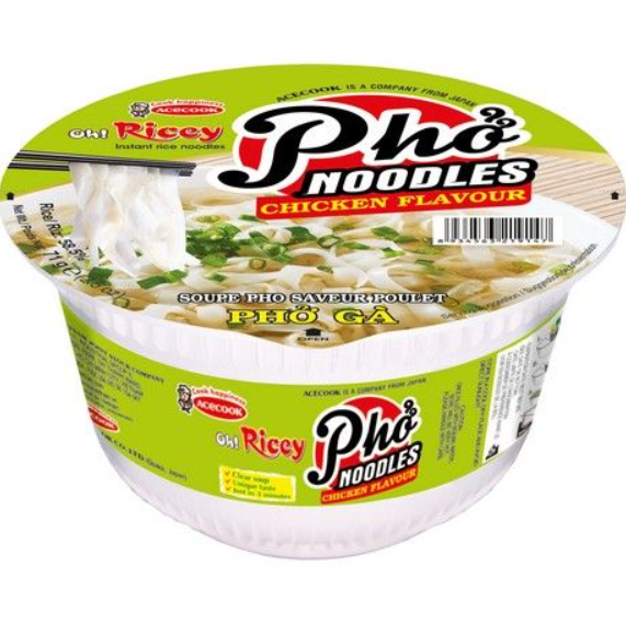 ACECOOK PHO NOODLES IN CUP AL POLLO 12pz