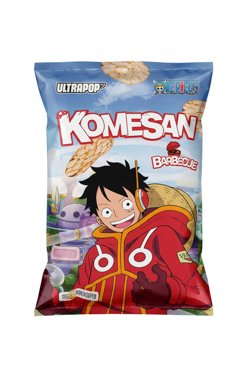 KOMESAN CHIPS RISO AL BBQ 60g (BOX DA 6)