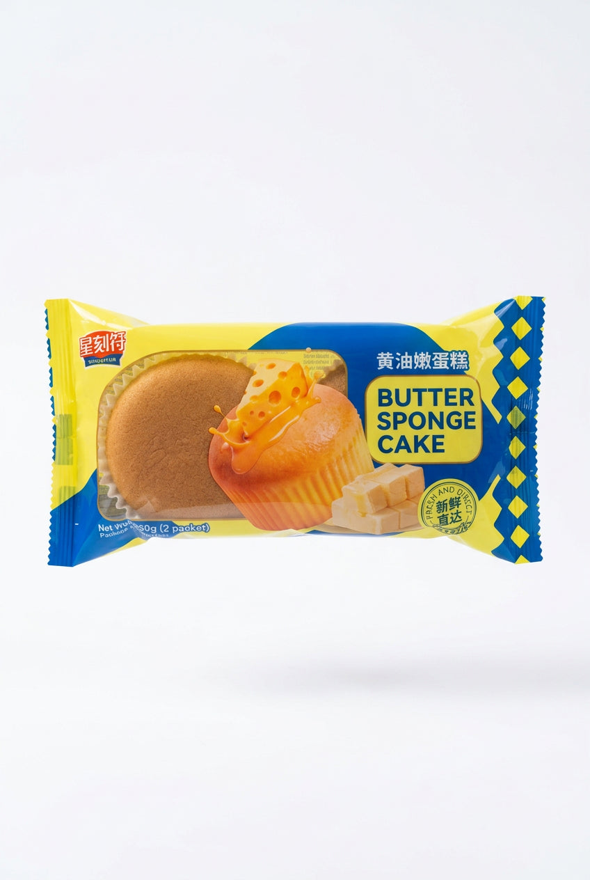 FLUFFY PAN DI SPAGNA AL BURRO 80G (BOX DA 12)