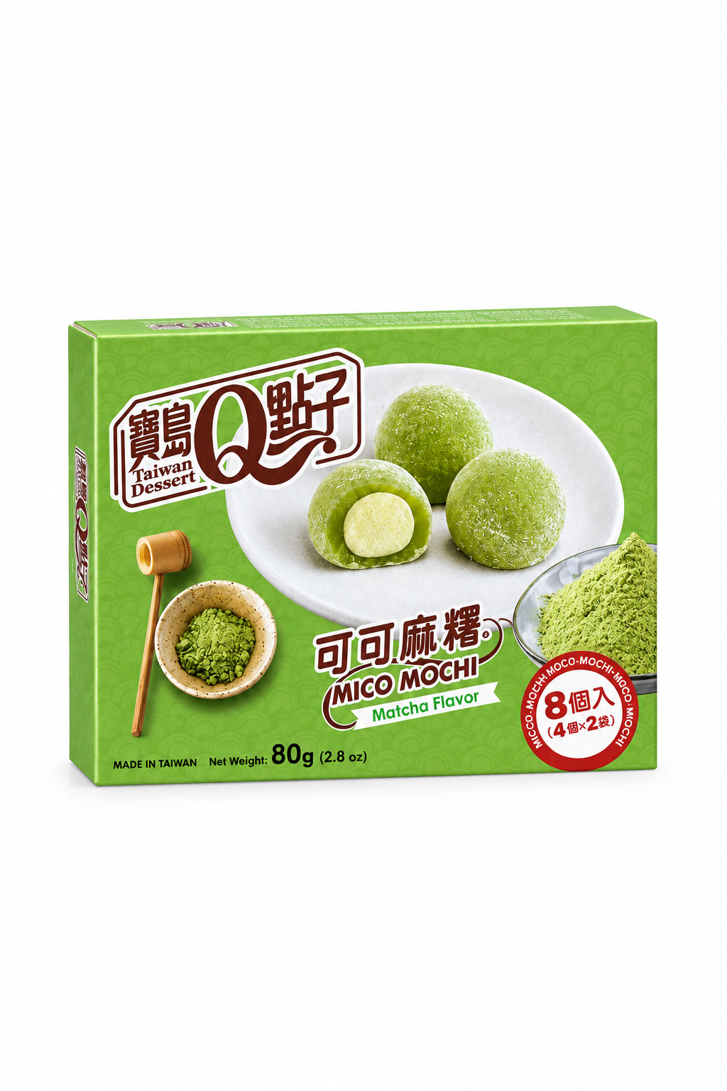 Q MOCHI AL GUSTO MATCHA 80 G (BOX DA 12)