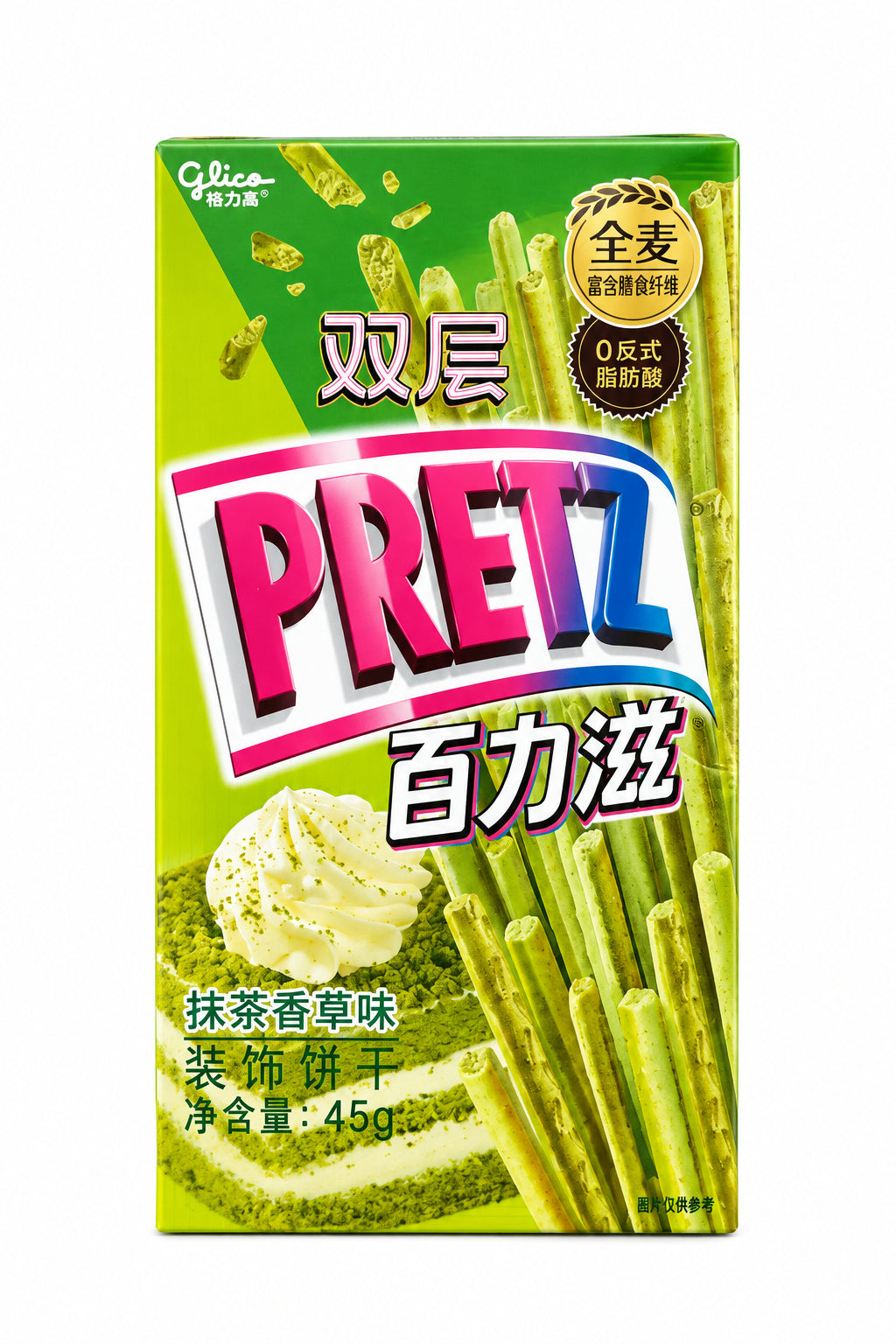 BISCOTTI PRETZ GUSTO MATCHA E VANIGLIA 45G ( BOX DA 12)