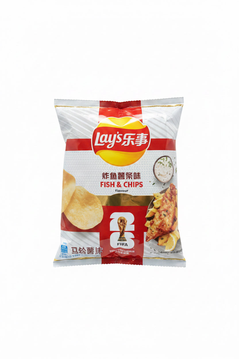 PATATINE LAYS FISH&CHIPS 70g (BOX DA 10)