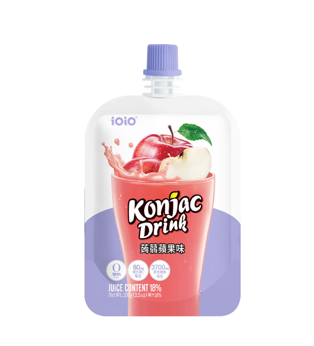iOiO Gelatina di Konjac gusto MELA 100G