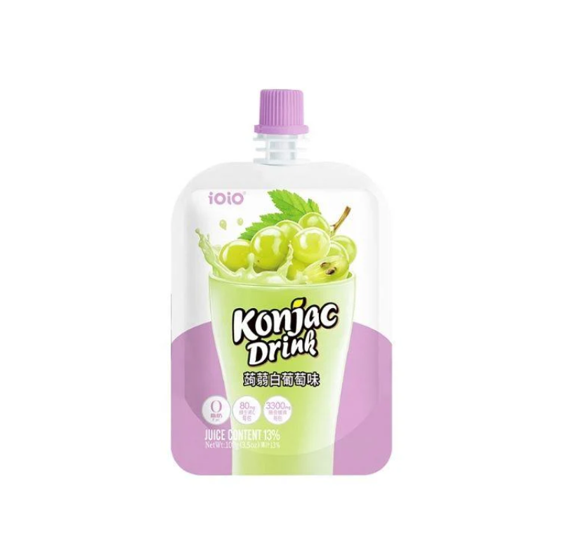 iOiO Gelatina di Konjac gusto UVA VERDE 100G