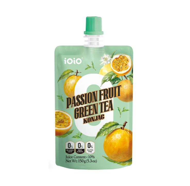 iOiO Gelatina di Konjac TE VERDE/FRUTTO PASSIONE 150G