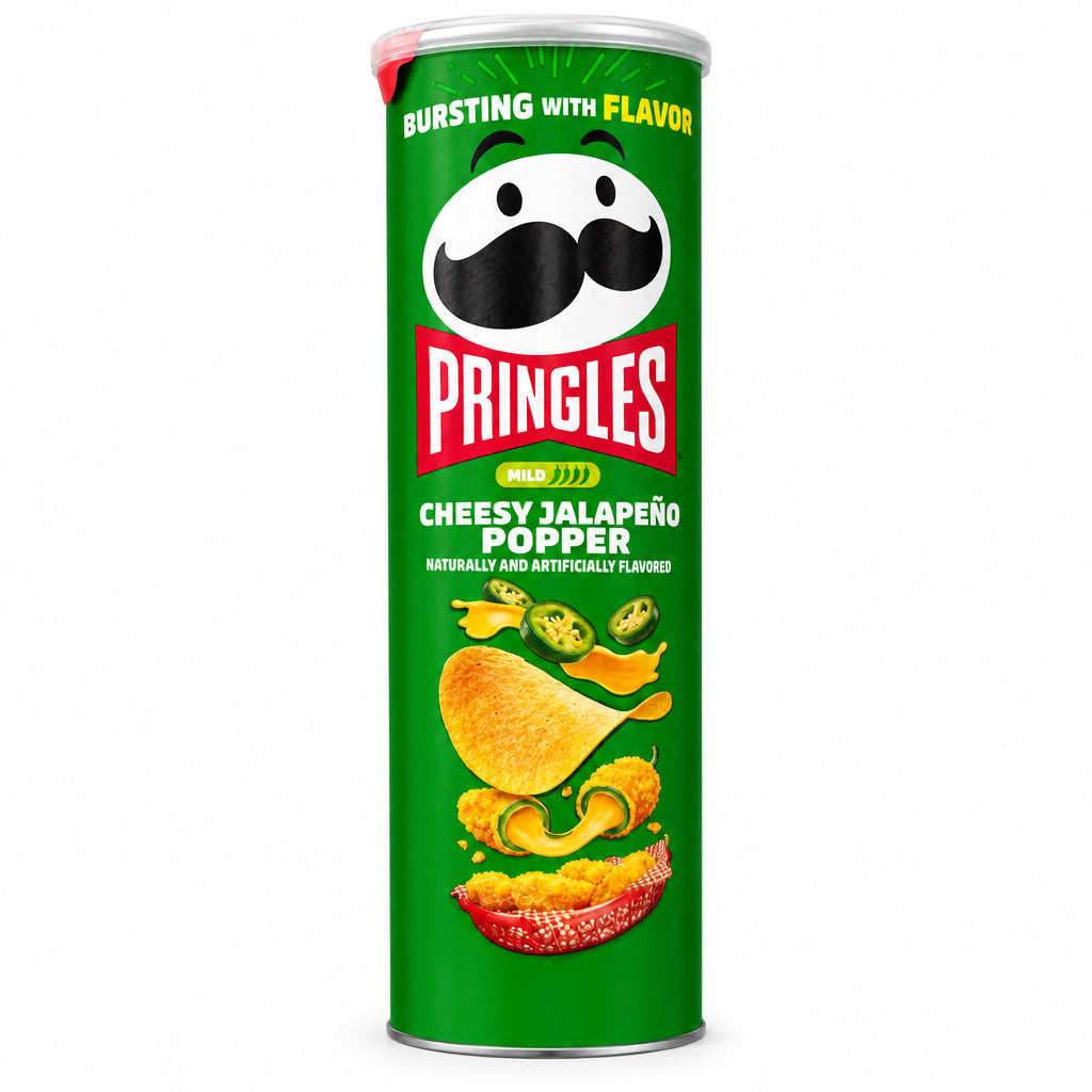 PRINGLES CHEESY JALAPEÑO POPPER 156g (BOX DA 7)