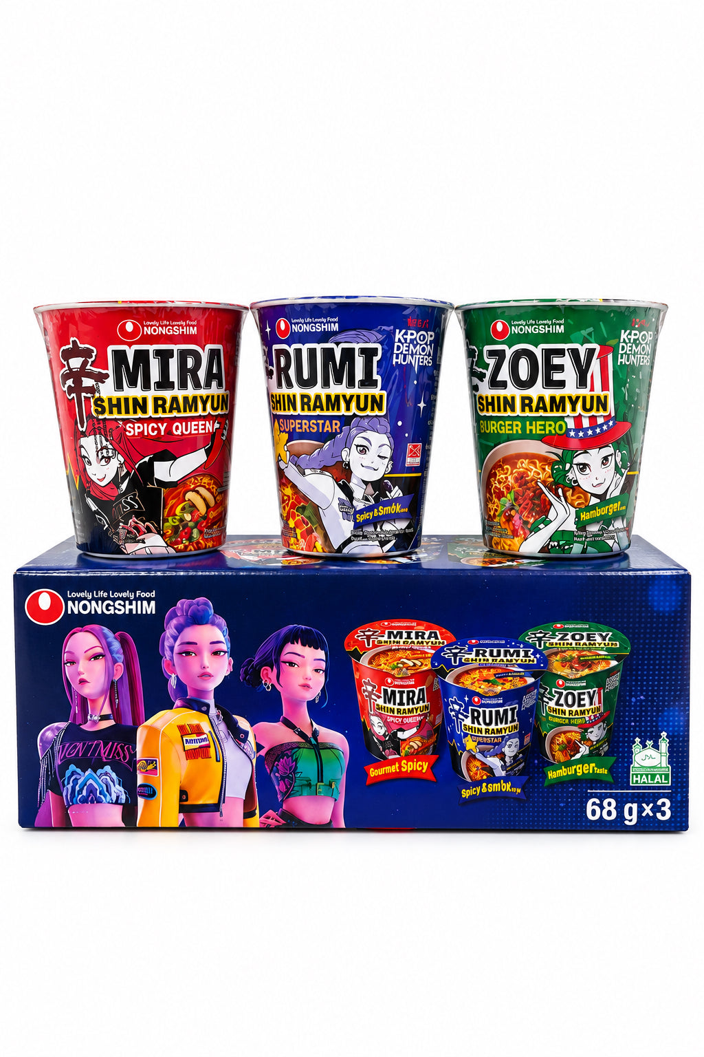 BOX HUNTRIX SHIN-RAMEN 68g (BOX DA 3)