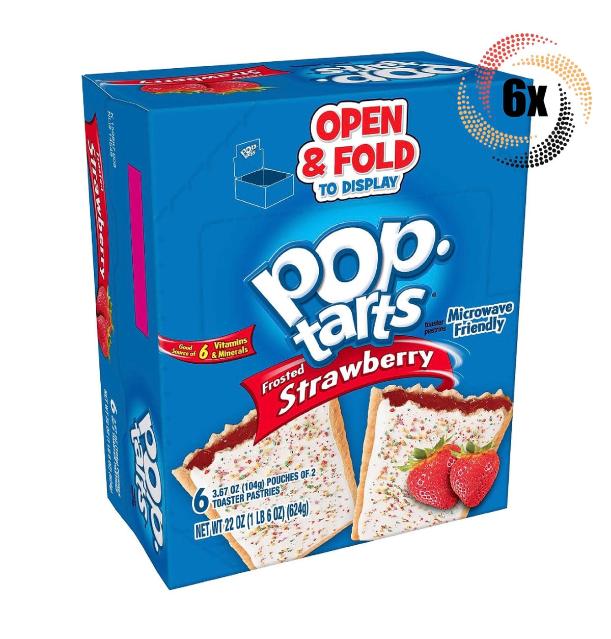 POP TARTS FROSTED ALLA FRAGOLA 104G ( BOX DA 6 )