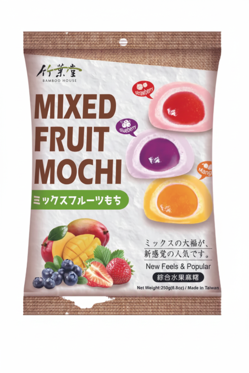 BAMBOO HOUSE MOCHI AI FRUTTI MISTI 250 G(box da 10)
