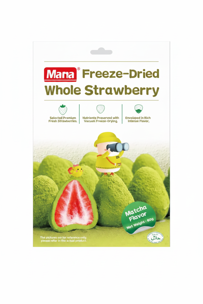 MANA TÈ MATCHA LIOFILIZZATO ALLA FRAGOLA 60 G(box da 15)