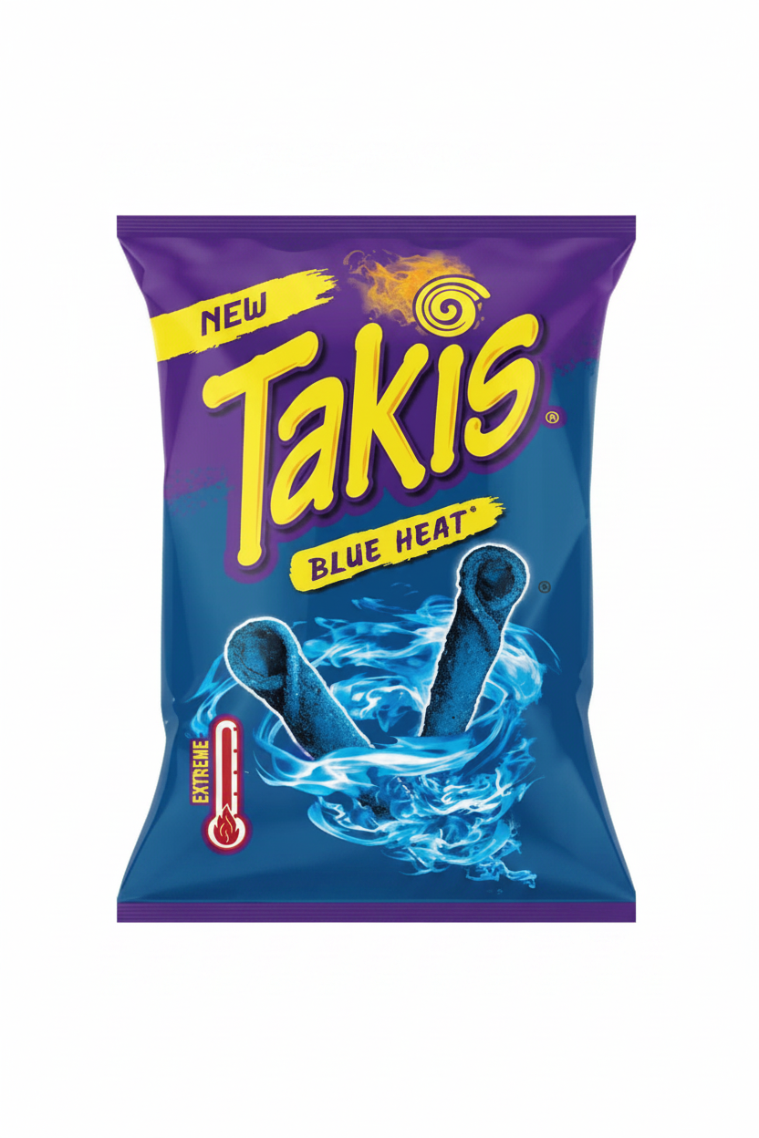SNACK DI MAIS GUSTO BLUE HEAT 18 X 100 G TAKIS