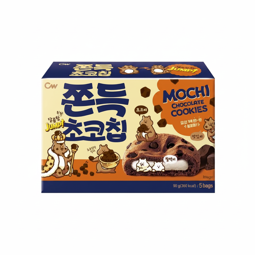 BISCOTTI CON GOCCE DI CIOCCOLATO E RIPIENO 18 G(BOX DA 9)