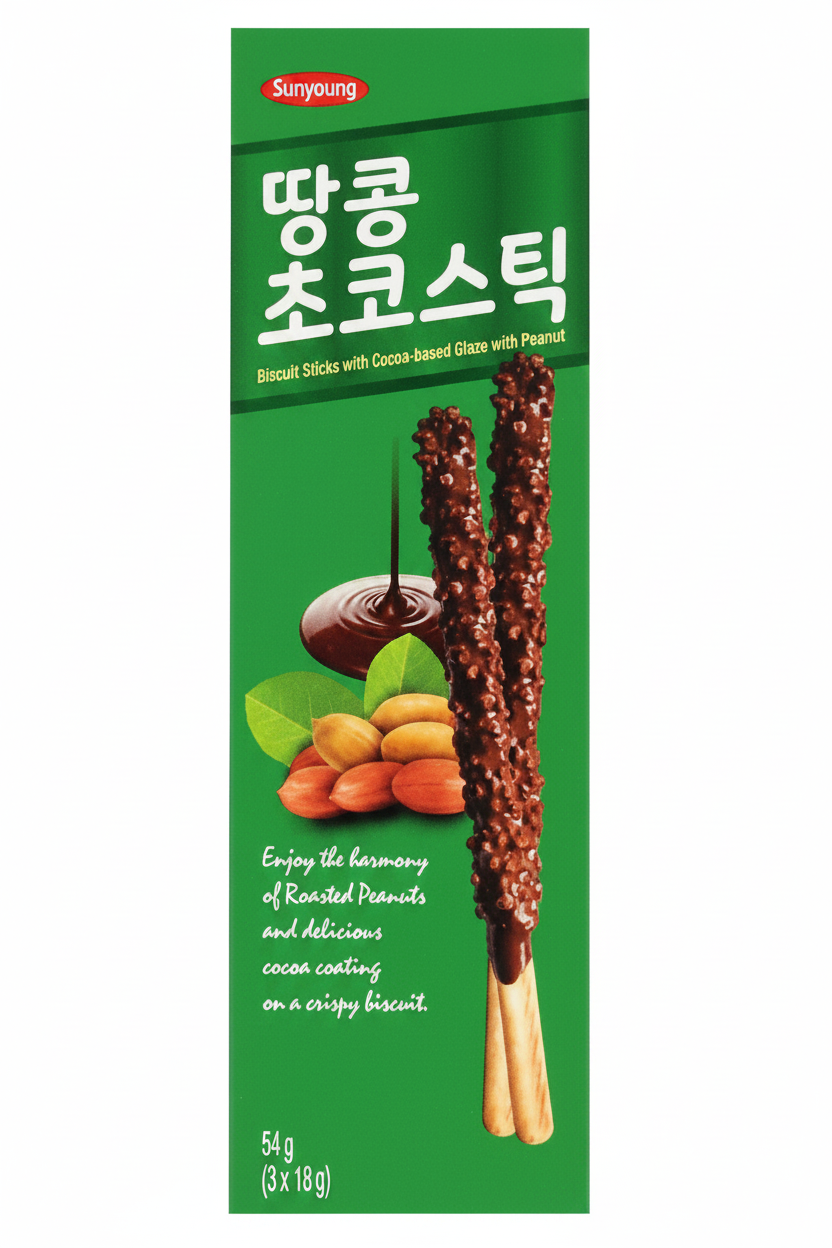 BASTONCINI DI CIOCCOLATO E ARACHIDI 54 G (BOX DA 16)