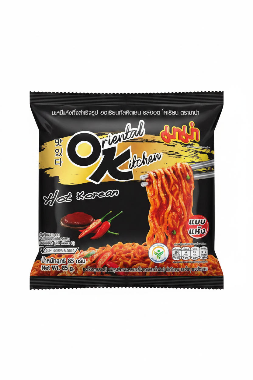 NOODLES ISTANTANEI PICCANTI AL GUSTO COREANO OK 10 X 85 G MAMA