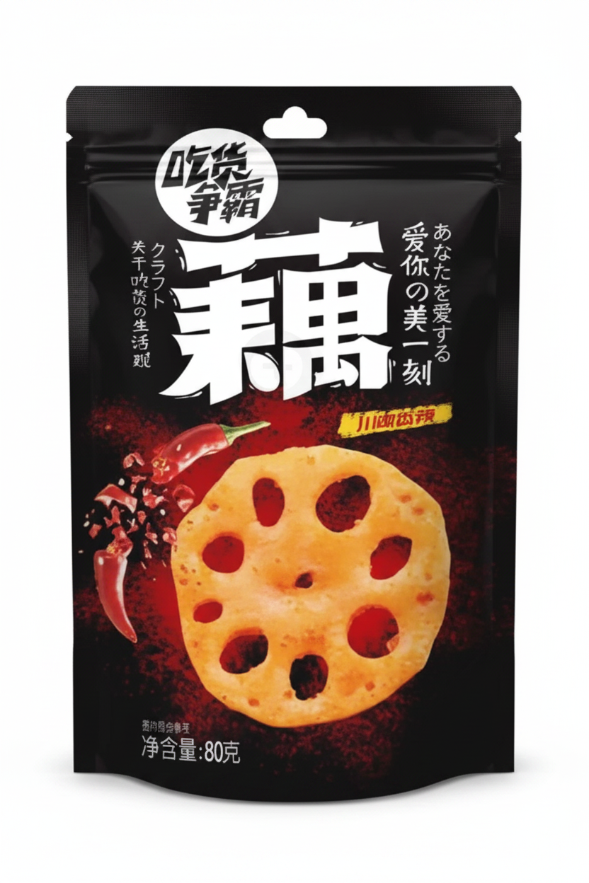 YUMEI CHIPS DI RADICE DI LOTO GUSTO PICCANTE 100 G(BOX DA 15)