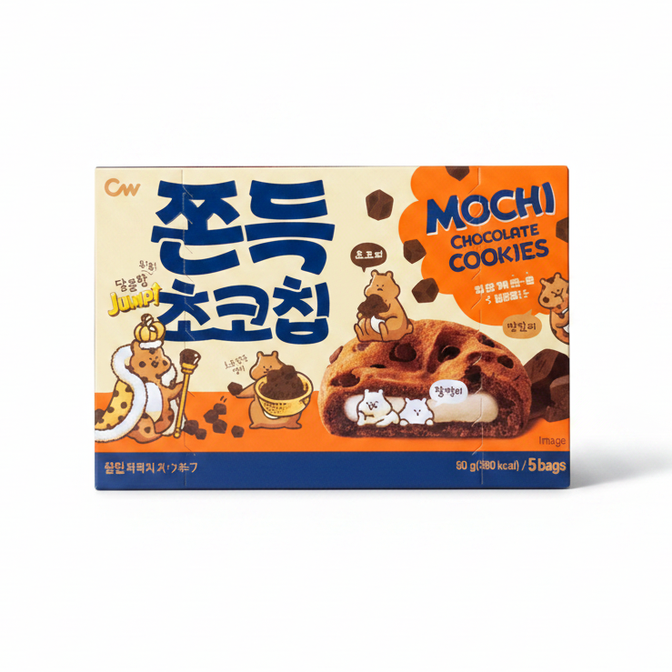 CW BISCOTTI AL CIOCCOLATO CON MOCHI 90 G(BOX DA 10)