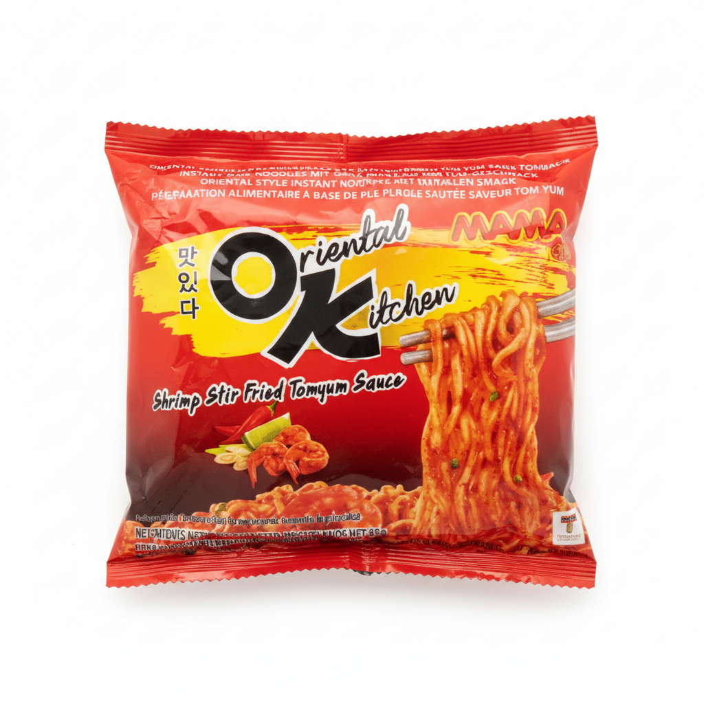 MAMA NOODLES ISTANTANEE AL GUSTO GAMBERI E SALSA TOM YUM 85 G(BOX DA 10)