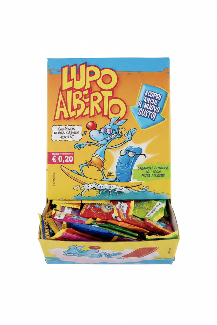 CARAMELLE GOMMOSE PERFETTI LUPO ALBERTO GUSTI MISTI ASSORTITI 200 PEZZI