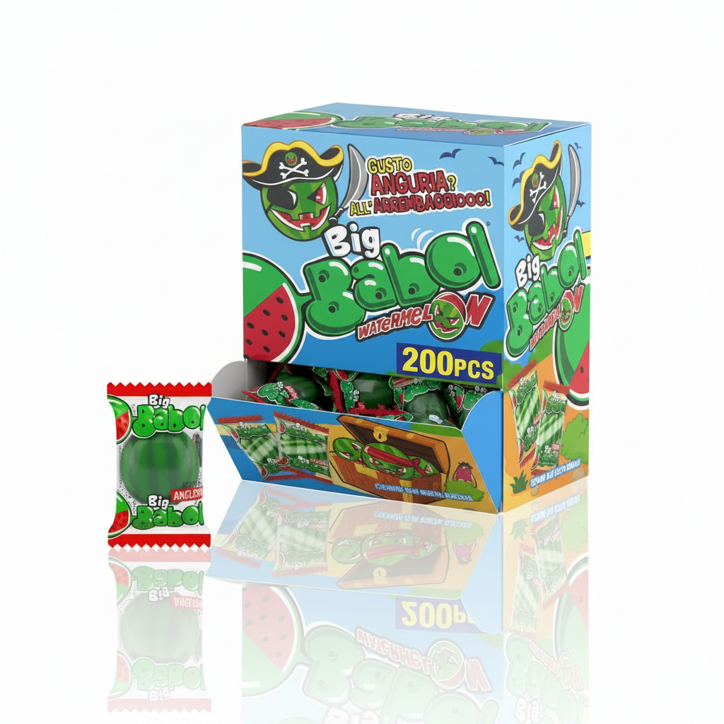 BIG BABOL GUSTO ANGURIA GOMMA DA MASTICARE MORBIDA 200 PZ
