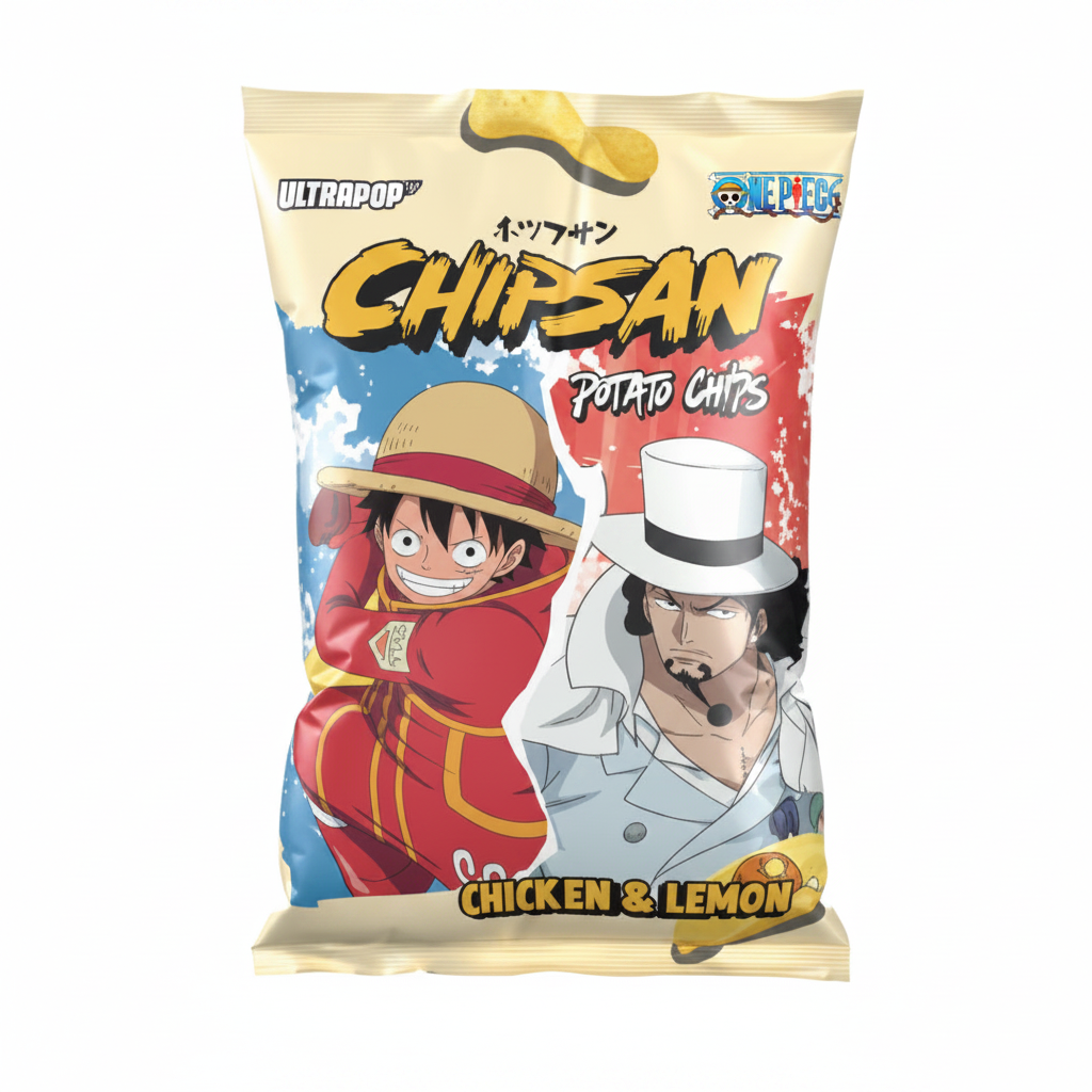 CHIPSAN PATATINE FRITTE POLLO E LIMONE 110 G (BOX DA 10)