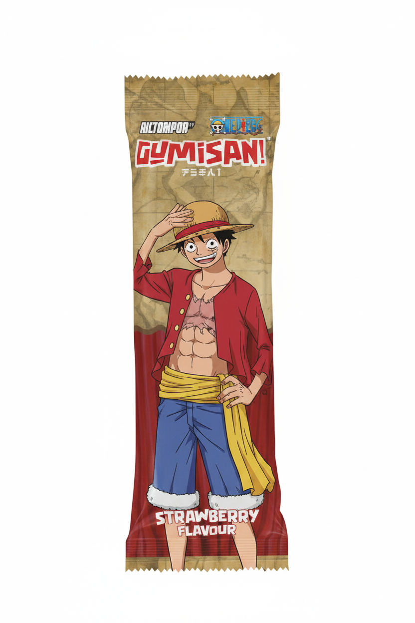 GUMISAN CARAMELLE GOMMOSE A NASTRO GUSTO FRAGOLA 75 G (BOX DA 12)