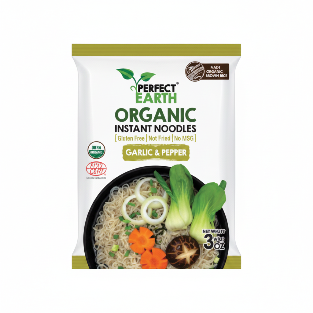 PERFECT EARTH NOODLES ISTANTANEI BIO AGLIO E PEPE 85 G(BOX DA 12)