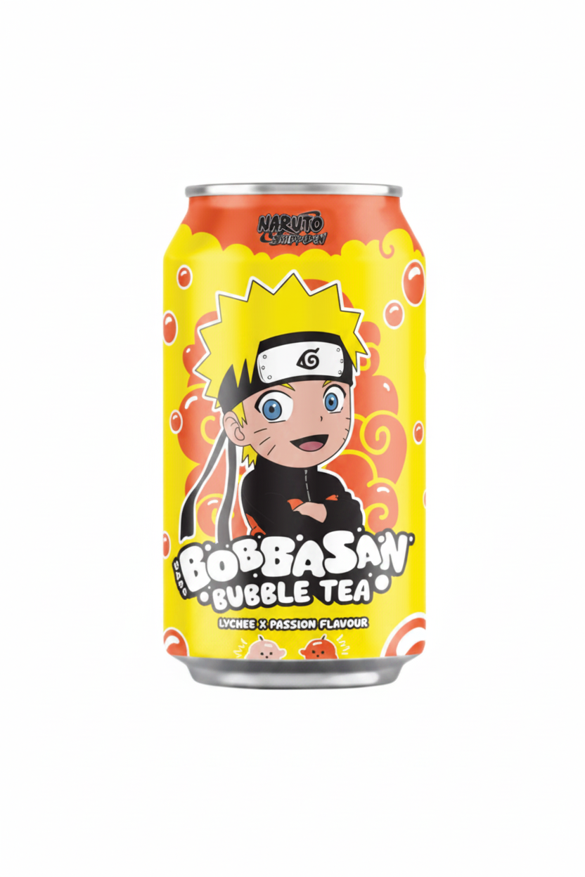 BOBBASAN BUBBLE TEA AL LITCHI E FRUTTO DELLA PASSIONE 320 ML(BOX DA 24)