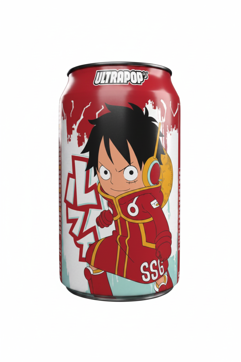 ULTRAPOP BIBITA GASSATA AL LIMONE E FRAGOLA 330 ML(BOX DA 24)