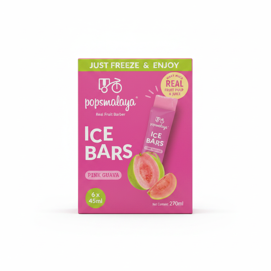 MY POPSMALAYA ICE BAR AL GUSTO DI GUAVA ROSA 270 ML (BOX DA 6)