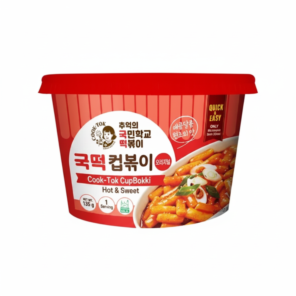 COOK TOK BIG CUP TTEOKBOKKI ORIGINAL HALAL 135 G (BOX DA 8)