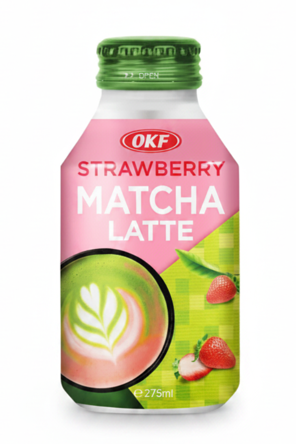 OKF LATTE MATCHA ALLA FRAGOLA 275 ML(BOX DA 10)