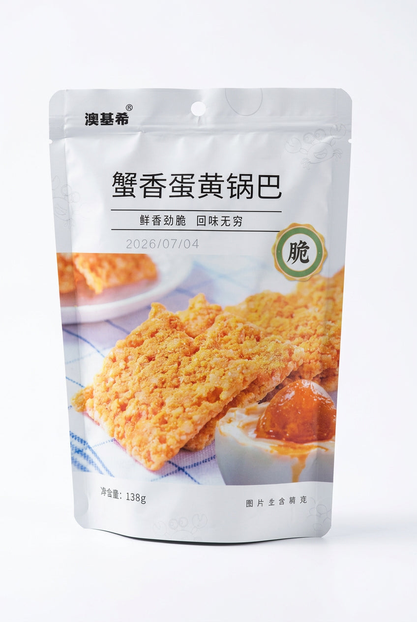 CRACKER AL GUSTO GRANCHIO TUORLO D’UOVO SALATO 138G(BOX DA 10)