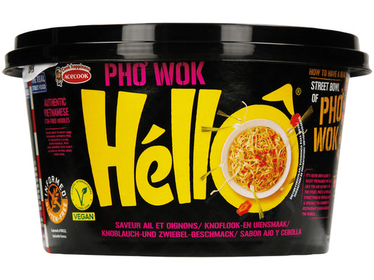 HELLO NOODLES ISNTANTANEI PHO WOK CIPOLLA [ box da 12]