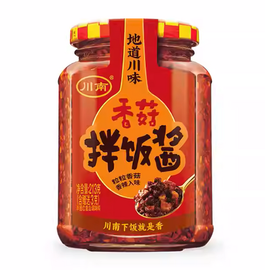 CHUANNAN SALSA PICCANTE AI FUNGHI 210G