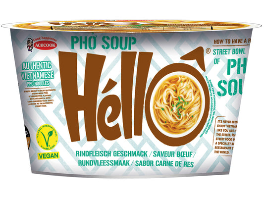 HELLO NOODLES ISNTANTANEI PHO AL MANZO [ box da 12]
