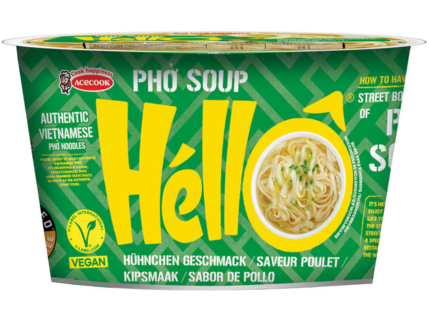 HELLO NOODLES ISNTANTANEI PHO AL POLLO [ box da 12]