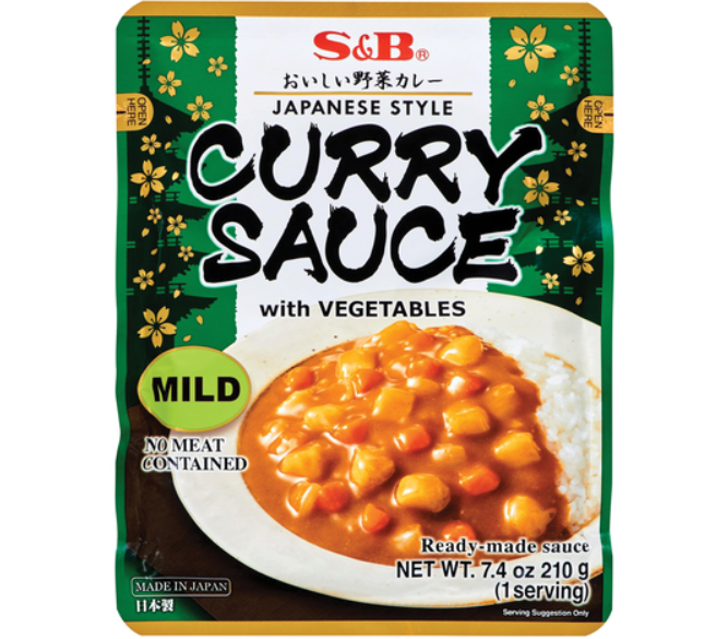 S&B SALSA AL CURRY 210G LEGGERMENTE PICCANTE [scatola da 10]