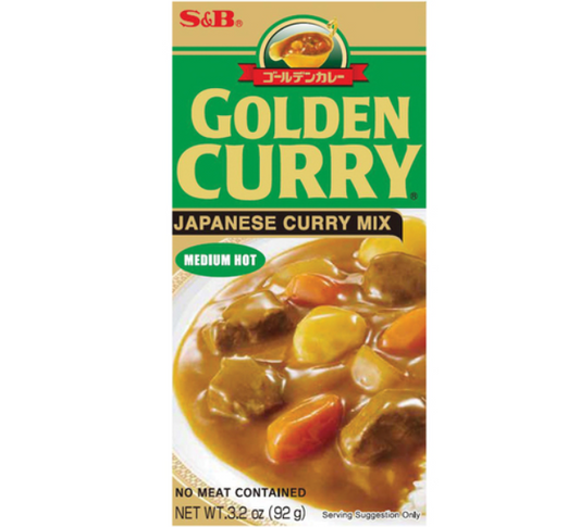 S&B GOLDEN CURRY 92G MEDIO PICCANTE [ box da 6 ]