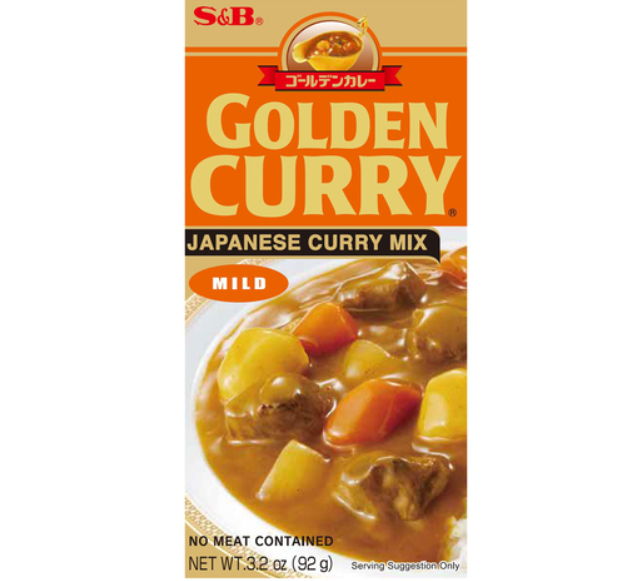 S&B GOLDEN CURRY 92G LEGGERMENTE PICCANTE [ box da 6]