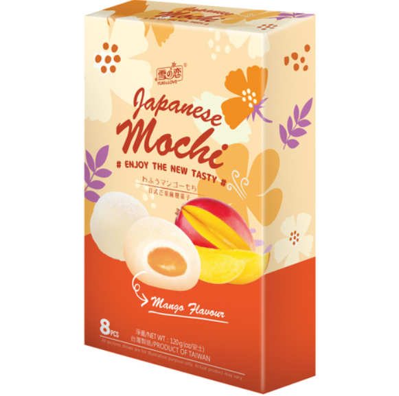 YUKI & LOVE MOCHI 128G MANGO [ box da 12]