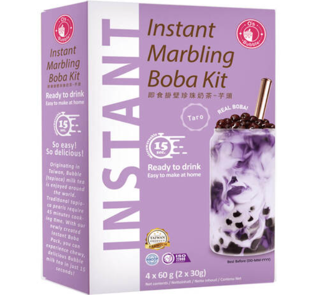O’s Bubble - Boba istantaneo al Taro 4X60G [ box da 3 ]