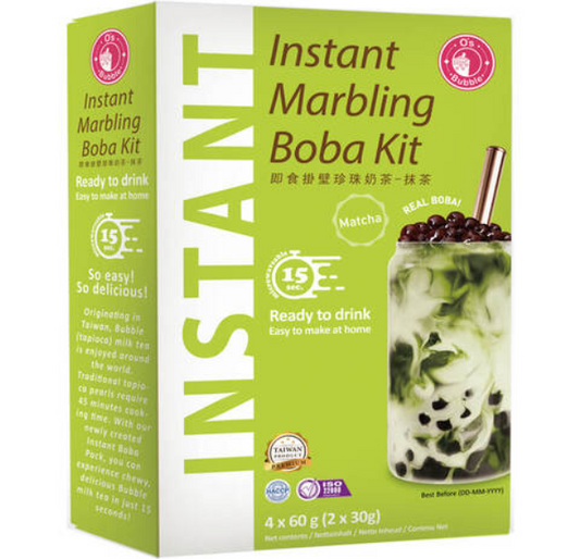 O’s Bubble - Boba istantaneo al MATCHA 4X60G [ box da 3]