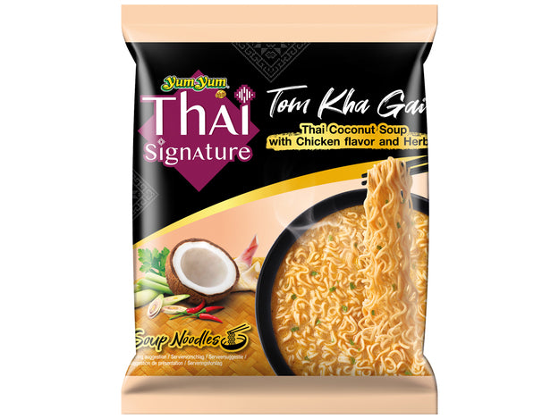 YUM YUM noodles istantanei POLLO E ZUPPA DI COCCO THAI [ scatola da 10 ]