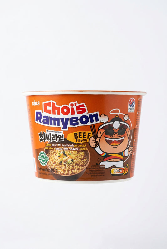 CHOI’S RAMYEON CUP AL MANZO PICCANTE 107G (BOX DA 6)