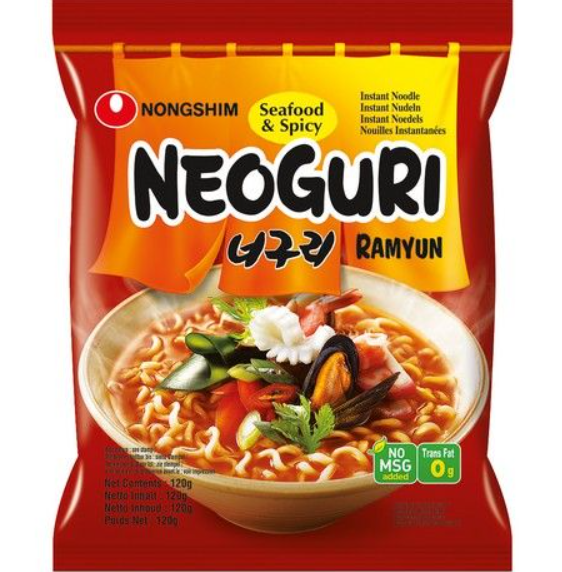 NEOGURI RAMEN ISTANTANEO 120G PICCANTE FRUTTI DI MARE[box da 20]