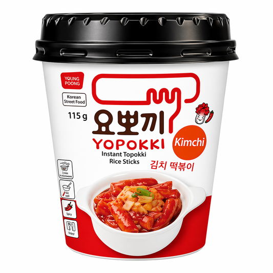 YOPOKKI GNOCCHI DI RISO 115G KIMCHI PICCANTE 12 confezioni