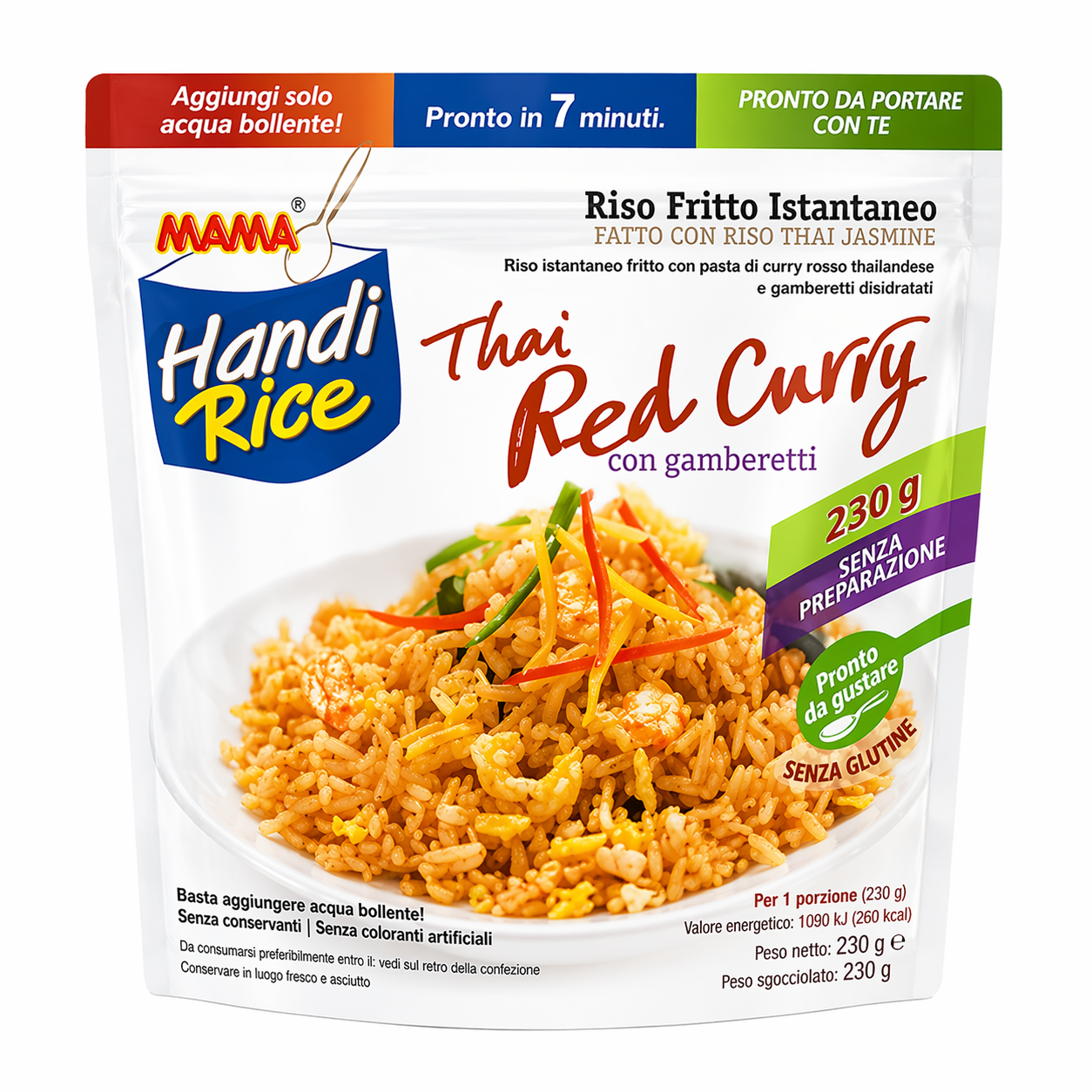MAMA RISO ISTANTANEO AL CURRY E GAMBERETTI 80G