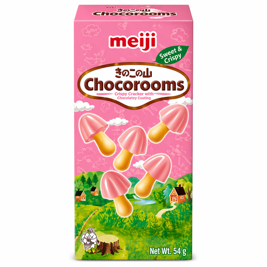 MEIJI CHOCOROOMS BISCOTTI 36G FRAGOLA [ scatola da 10]