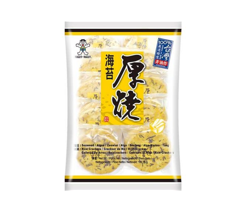 WANT WANT CRACKER DI RISO ALLE ALGHE 160G[ box da 10]