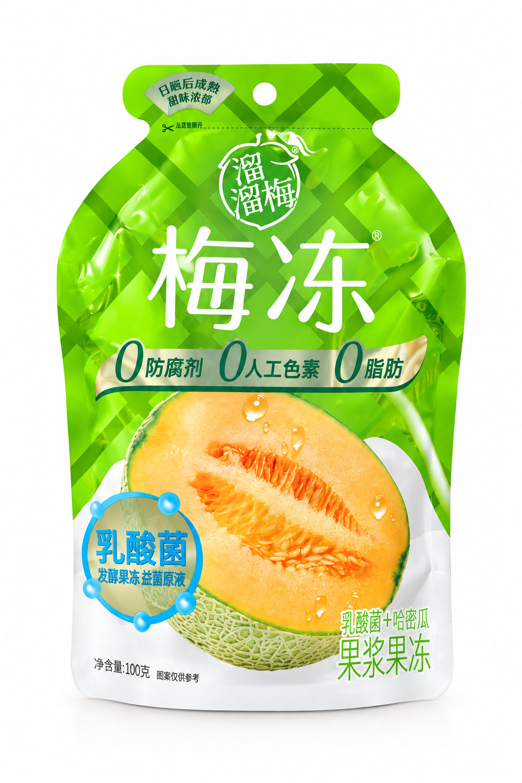 GELATINA DI PRUGNE AL GUSTO MELONE 100G(BOX DA 6)